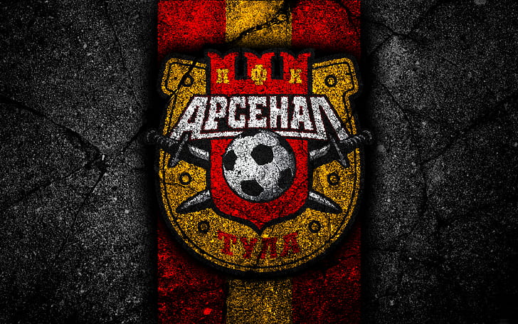 Soccer, FC Arsenal Tula, Emblem, Logo, HD wallpaper