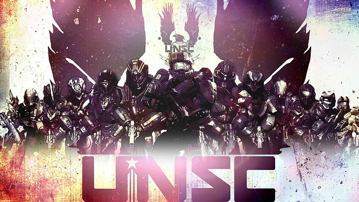 UNSC poster, video games, UNSC Infinity, Halo, Halo 4, 343 Industries, Spartans, Master Chief, UNSC, military, HD wallpaper