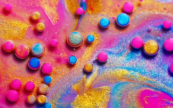 Fluidic, Cells, Goodies, Colorful, HD wallpaper