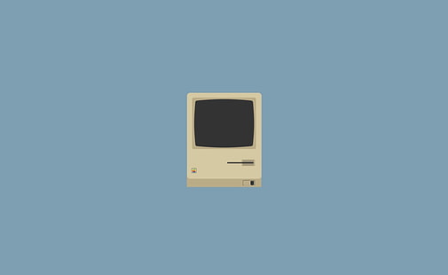 Macintosh Minimalism, бежов компютърен монитор, компютри, Mac, минимализъм, macintosh, HD тапет HD wallpaper