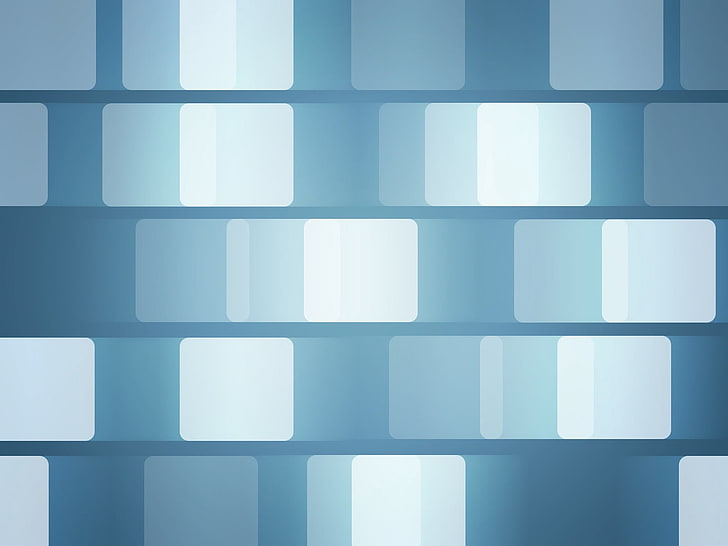 wallpaper biru dan putih, persegi panjang, abu-abu, biru, bentuk, permukaan, Wallpaper HD