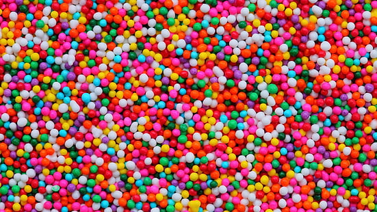 партида топка от различни цветове, цветни, бонбони, HD тапет HD wallpaper