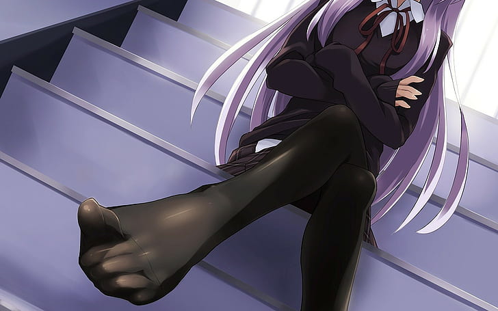 Feet fetish anime illustartion, anime girls, stockings, Otoba-sama ni wa  Sakaraenai, HD wallpaper | Wallpaperbetter