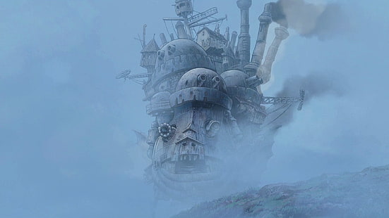 Замъкът на Howl's Moving, Studio Ghibli, аниме, Hauru no Ugoku Shiro, HD тапет HD wallpaper