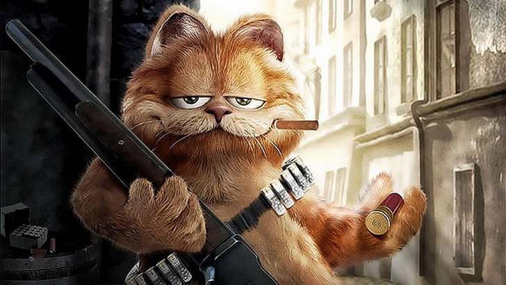 Ilustración de Garfield, Garfield, Fondo de pantalla HD