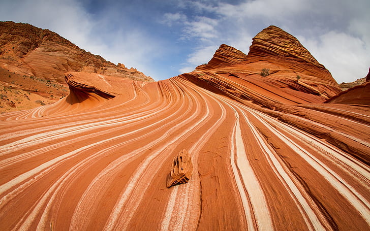Coyote Buttes Arizona, trample surface, canyon, cliffs, textures, landscape, HD wallpaper