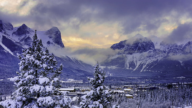 Canada, mountains, Banff National Park, HD wallpaper