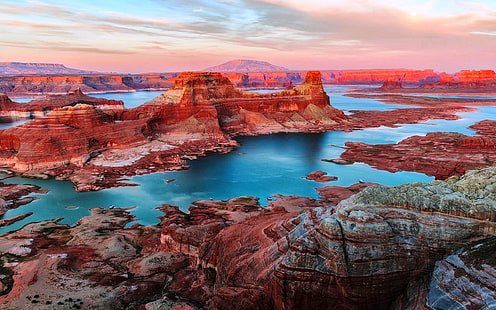 Lake Powell And Utah And Arizona In The United States Of America 4k Ultra Hd Desktop Wallpapers For Computers Laptop Tablet And Mobile Phones 3840х2400, HD wallpaper HD wallpaper