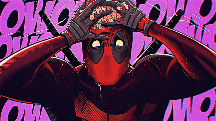 Deadpool, Deadpool 2, artwork, digital art, simple, Marvel Comics, DubstepGutter, HD wallpaper