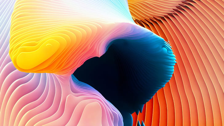 peinture, couleur, abstraction, Macbook Pro Retina, 2016, macOS, Fond d'écran HD