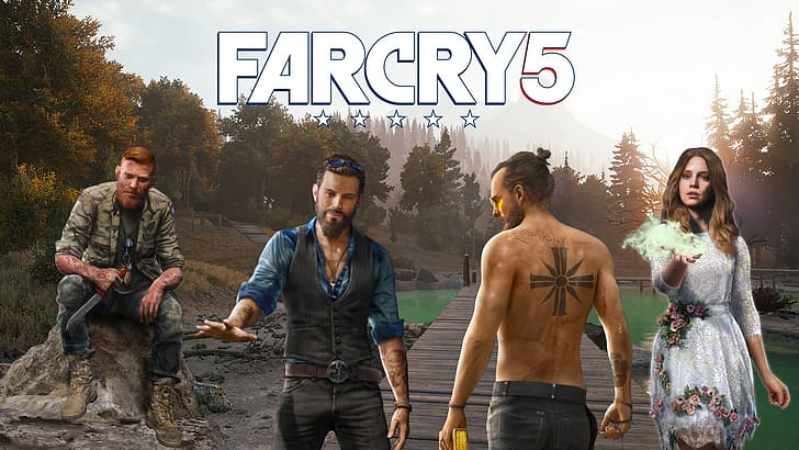 postacie z gier wideo, Ubisoft, Far Cry, Far Cry 5, Faith Seed, gry wideo, Jacob seed, Tapety HD