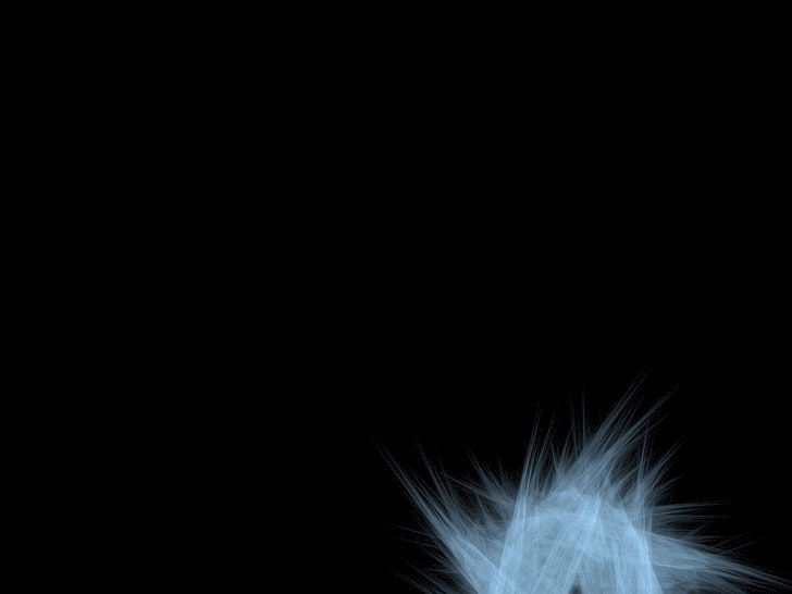 down, feathers, black, white, background, HD wallpaper