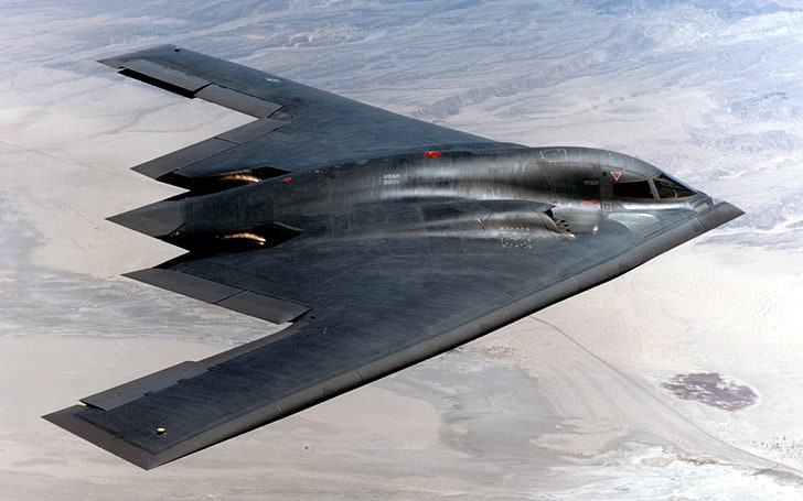 طائرة مقاتلة سوداء ، طائرة ، عسكرية ، طائرة ، حرب ، Northrop Grumman B-2 Spirit، خلفية HD