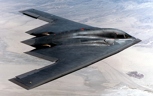 aereo da combattimento nero, aereo, militare, aereo, guerra, Northrop Grumman B-2 Spirit, Sfondo HD HD wallpaper