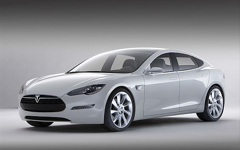 2013 Tesla Model S, white sedan, model, tesla, 2013, cars, HD wallpaper HD wallpaper