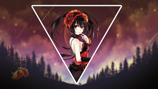 Anime, Kurumi (Datum ein Leben), Datum ein Leben, Anime Mädchen, Landschaft, HD-Hintergrundbild HD wallpaper