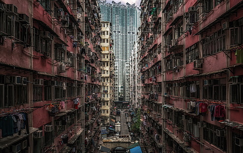Asien, Hong Kong, China, städtisch, Stadtbild, HD-Hintergrundbild HD wallpaper