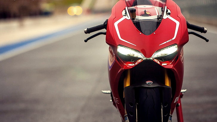 빨간색과 검은 색 스포츠 자전거, Ducati, HD 배경 화면
