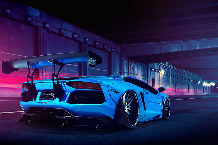 Aventador, blau, Lamborghini, Freiheit, lp700-4, zu Fuß, HD-Hintergrundbild
