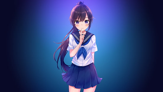 anime girl 4k  for desktop background, HD wallpaper HD wallpaper
