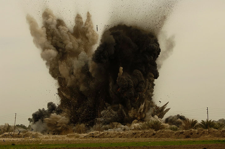 explosion, destruction, HD wallpaper
