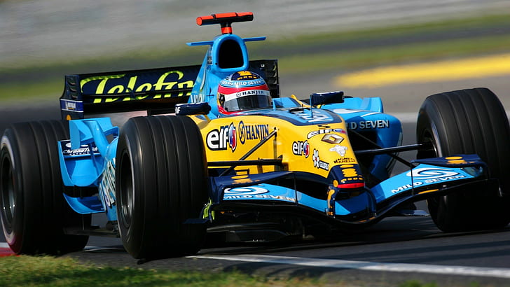 Fernando Alonso, Renault F1 Team, Renault, Formula 1, Hungary, race cars, sport, sports, vehicle, HD wallpaper