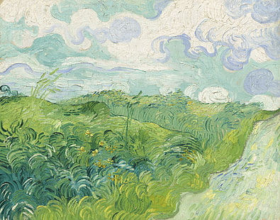 Винсент Ван Гог, живопись маслом, живопись, пейзаж, HD обои HD wallpaper