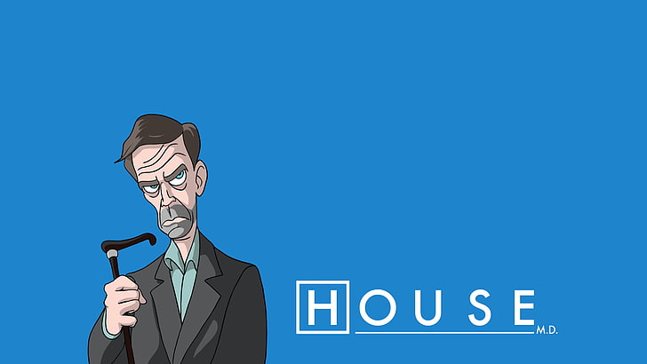 House digital wallpaper, Hugh Laurie, House, Dr. House, HD wallpaper