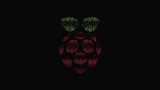 ไบนารีการเข้ารหัสผลไม้ Minified มินิมัลลิสต์ Raspberry Pi, วอลล์เปเปอร์ HD HD wallpaper