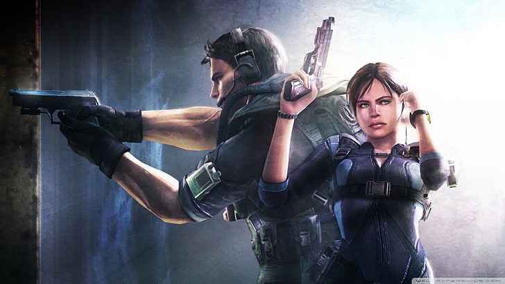 Resident Evil Revelation 1 poser, Jill Valentine, Resident Evil, video games, HD wallpaper