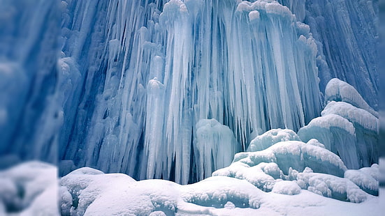 Buz sarkıtları Ice HD, doğa, buz, buz sarkıtları, HD masaüstü duvar kağıdı HD wallpaper