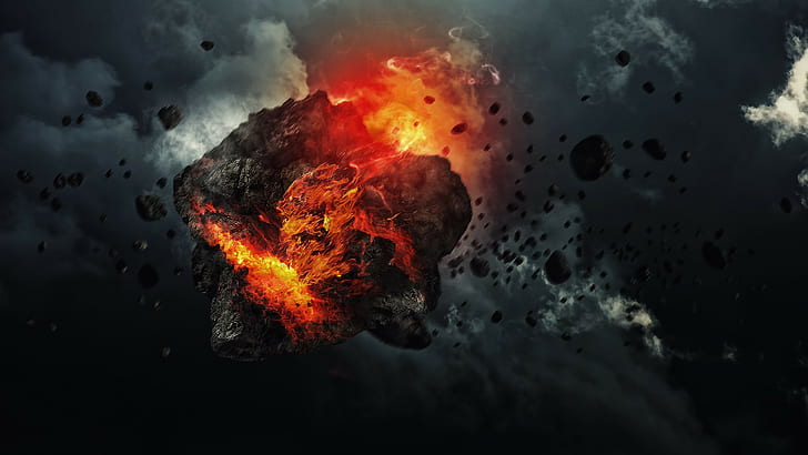 Asteroide, foto 4K, pareti ultra, Sfondo HD