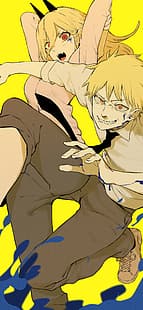 Manusia Gergaji, anak laki-laki anime, Kekuatan (Karakter), Wallpaper HD HD wallpaper