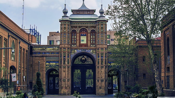 Jardín Botánico Nacional de Irán, Jardín Nacional, Baq-e-Melli, Teherán, Gateway, Irán, Fondo de pantalla HD