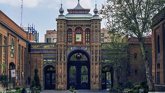 이란의 국립 식물원, 국립 정원, baq-e-melli, 테헤란, 게이트웨이,이란, HD 배경 화면 HD wallpaper