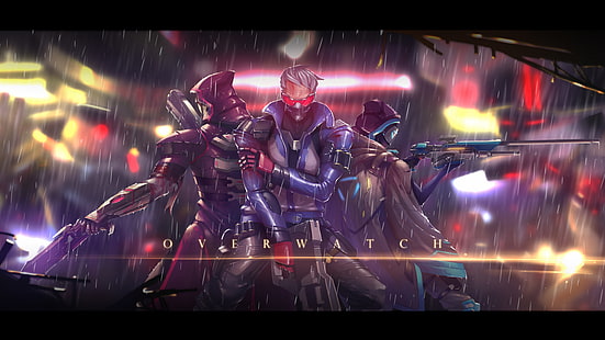 Reaper, Overwatch, Ana, Soldier 76, HD wallpaper HD wallpaper