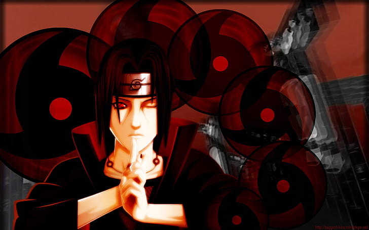 Naruto Itachi, itachi, uchiha, sharingan, mangekyou, HD wallpaper