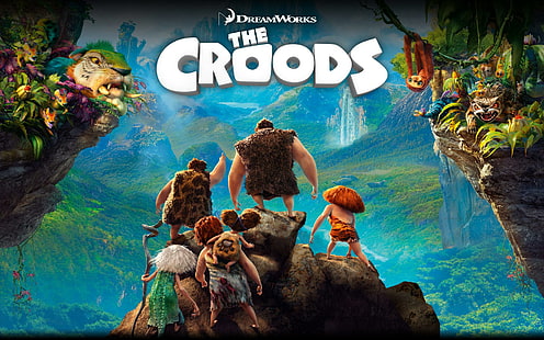 The Croods 2013, la ilustración de Croods, 2013, Croods, películas, Fondo de pantalla HD HD wallpaper