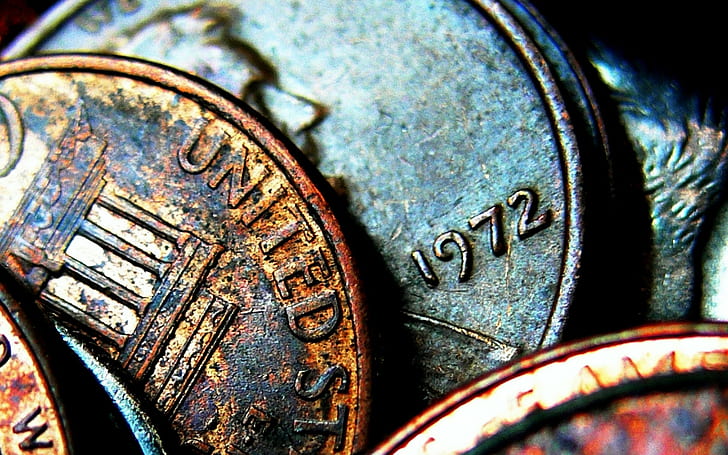 Münzen, Geld, HD-Hintergrundbild