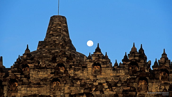 Borobudur Temple, Indonesia, Asia, HD wallpaper