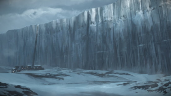 الجدار الرمادي ، الجليد ، لعبة العروش ، أغنية الجليد والنار ، الجدار ، القلعة السوداء ، الحراسة الليلية، خلفية HD HD wallpaper
