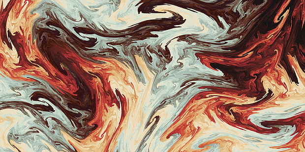 lava abstrak, cairan, perpaduan warna, Abstrak, Wallpaper HD HD wallpaper