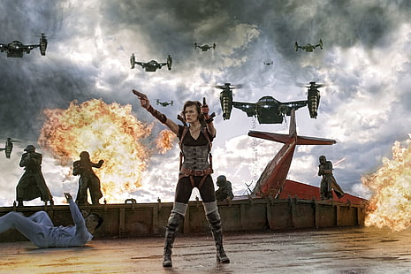 Resident Evil, Resident Evil: Retribuição, Alice (Resident Evil), Milla Jovovich, HD papel de parede HD wallpaper