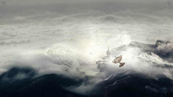 nuvens brancas, Avatar: The Last Airbender, HD papel de parede