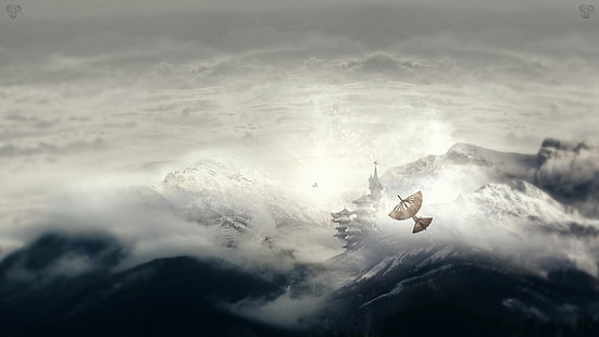 nubes blancas, Avatar: The Last Airbender, Fondo de pantalla HD HD wallpaper