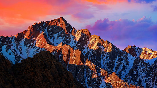 berg, morgen, bergkette, himmel, natur, alabama hills, einsamer kieferngipfel, kamm, massiv, kalifornien, vereinigte staaten, wolke, gipfel, 5 k, 5 k uhd, HD-Hintergrundbild HD wallpaper