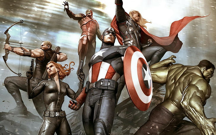 komik, 2880x1800, iron man, Avengers, desktop, amerika, kapten, imgresize, adi granov avengers, hd, 4K, Wallpaper HD