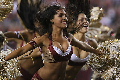 Cheerleader, Fußball, nfl, Indianer, Washington, HD-Hintergrundbild HD wallpaper