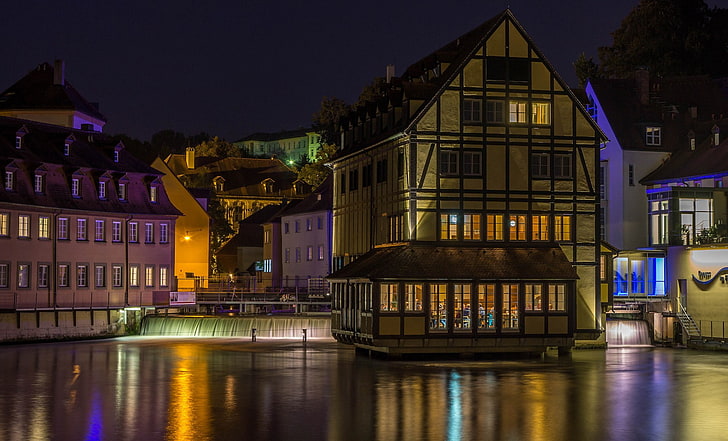 ciudad, Bamberg, Alemania, Fondo de pantalla HD