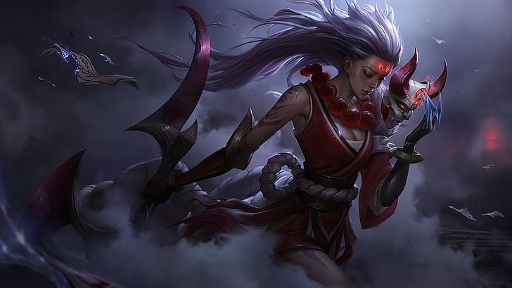video games, video game characters, Summoner's Rift, Diana (League of Legends), League of Legends, HD wallpaper